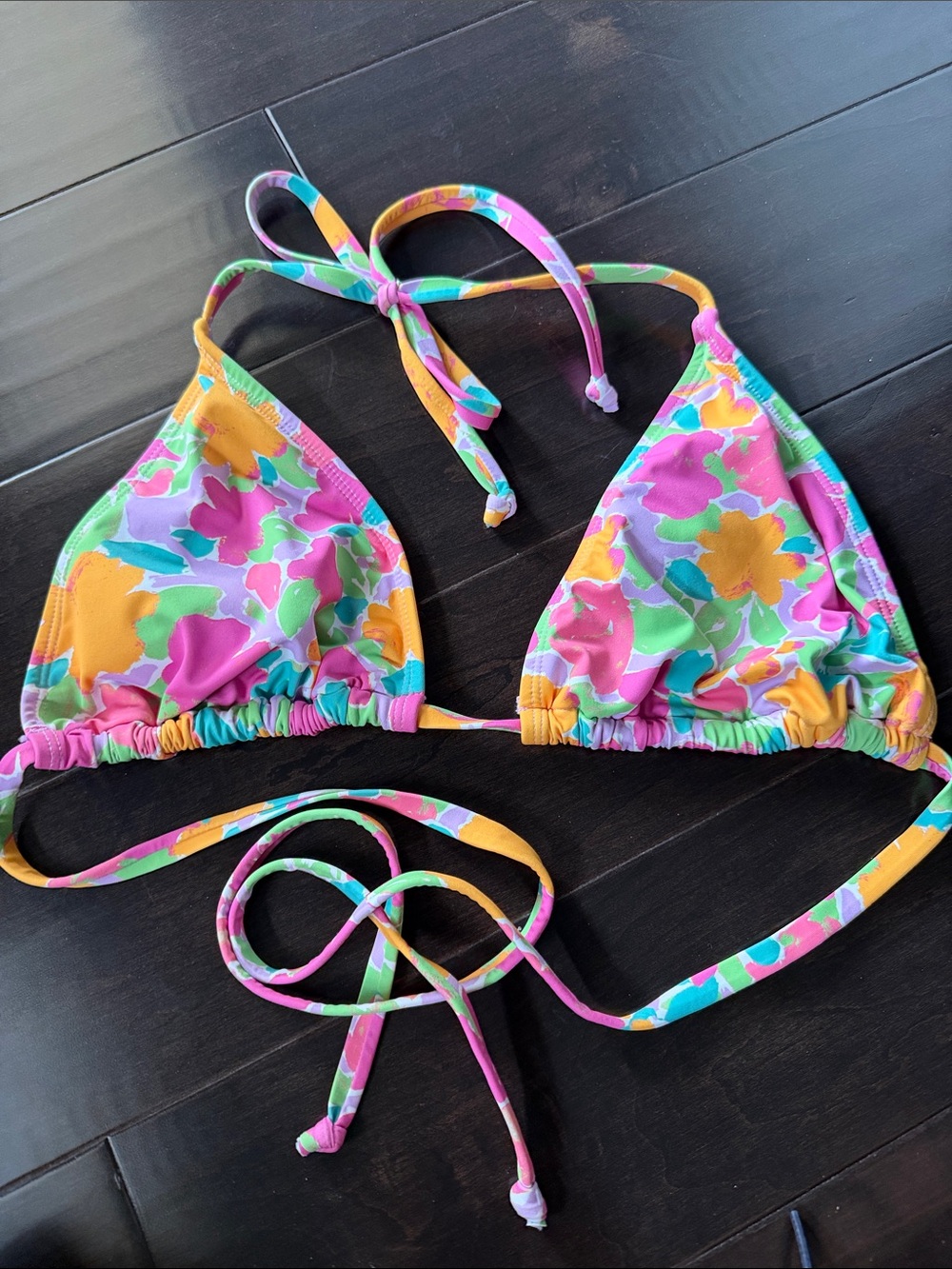 Multi colored string bikini 👙 top